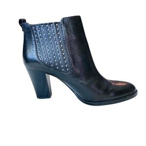 Antonio Melani Eadie Black‎ Studded Leather
Ankle Boots Booties Women’s Size 9
